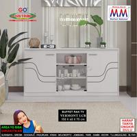 Gambar Credenza Buffet TV Rak Putih Minimalis Lebar 150 cm - Putih dari Distrindo Mebel Jombang undefined 1 Tokopedia