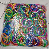 Gambar GROSIR 200 gram (100pc) GELANG LEMPAR BOTOL GELANG MAINAN PLASTIK ANAK dari Rissastoreid undefined 1 Tokopedia