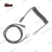 Gambar Royal Kludge Coiled Aviator Kabel Type-C USB-C Cable dari Cherry Electronics undefined 2 Tokopedia