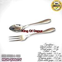 Gambar SENDOK TEH / GARPU KUE KECIL HIGH QUALITY (6 PCS) SUPER TEBAL TEA SPOON / CAKE FORK STAINLESS STEEL - 6 PCS SENDOK TEH SAJA dari King of Dapur undefined 2 Tokopedia