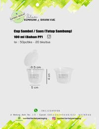 Gambar Tempat Saos Plastik / Cup Sauce / Thinwall Saos 100 ml (50pc/bks) dari Sumber Berkat Packaging undefined 1 Tokopedia