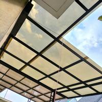 Gambar kanopi baja ringan atap solarflat transparan hub/wa:081389547177 dari PT. Nusantara baja undefined 4 Tokopedia