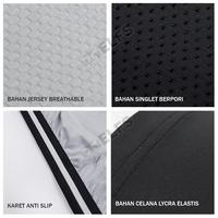 Gambar Setelan Jersey Sepeda Trek Lengan Pendek + Celana Padding Mtb Roadbike - Hitam, M dari MaulanaStoreX undefined 3 Tokopedia