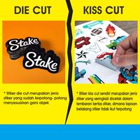 Gambar Cetak + Cutting Stiker / Sticker Label A3 A3+ Cromo / HVS grosir - kiss cut dari Kirei Shops undefined 5 Tokopedia