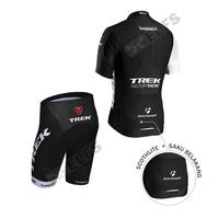 Gambar Setelan Jersey Sepeda Trek Lengan Pendek + Celana Padding Mtb Roadbike - Hitam, M dari MaulanaStoreX undefined 2 Tokopedia