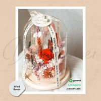 Gambar Dome LED eternal rose Large - Double(2) Roses dari De&#39;Flower undefined 1 Tokopedia