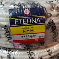 Gambar Kabel eterna nym 2x1,5 100m 2x1.5 putih tunggal kawat 100 meter dari arenamart.id undefined 2 Tokopedia