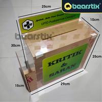 Gambar Kotak Kritik Saran Akrilik Kantor Supermarket Masjid Puskesmas Gereja dari Amita Technology & Bearstix undefined 1 Tokopedia