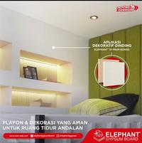 Gambar GYPSUM ELEPHANT 9MMX1,2MX2,4M dari JSA Medan undefined 3 Tokopedia