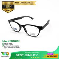Gambar kacamata PLUS 3 in 1, DOUBLE FOKUS,untuk Baca Jalan Anti Radiasi - +2.00 dari bening optic undefined 1 Tokopedia