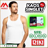 Gambar SINGLET PRIA DEWASA RIKI ATASAN KAOS DALAM PIRA HITAM DAN PUTIH - Putih, M dari MUREZ STORE undefined 1 Tokopedia