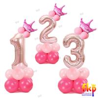 Gambar Balon Angka Berdiri Ulang Tahun Anak Perempuan / Balon Stand Dekorasi - Silver - C. Mag, 1 dari FKP Store undefined 1 Tokopedia