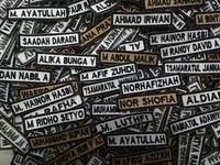 Gambar Bordir Nama Dada / Name Tag / Badge / Papan Nama Bordir Komputer Atribut Seragam Sekolah - Dasar Putih dari SKYSHOP-SFP undefined 4 Tokopedia