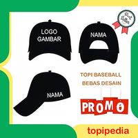 Gambar GRATIS Bordir topi baseball desain logo atau tulisan custom - Hitam dari Katenzostore_NEW undefined 1 Tokopedia