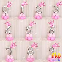 Gambar Balon Angka Berdiri Ulang Tahun Anak Perempuan / Balon Stand Dekorasi - Silver - C. Mag, 1 dari FKP Store undefined 4 Tokopedia