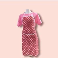 Gambar celemek apron masak celemek masak dapur celemek kain motif polkadot - navy dari YS PARTNERSHIP undefined 3 Tokopedia