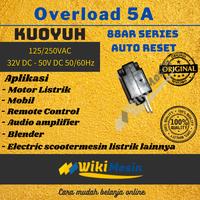 Gambar Thermal Overload Auto Reset 5A Kuoyuh 88AR Circuit Breaker Protector dari Overload Wikimesin undefined 3 Tokopedia