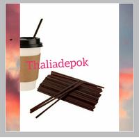 Gambar SEDOTAN KOPI P=12CM X 50GR/PACK, HITAM, PLASTIK, PIPIH, TAHAN PANAS dari Thalia toko bahan kue undefined 1 Tokopedia