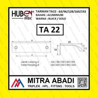Gambar Tarikan Lemari Tarikan Laci Handle HUBEN TA22 Minimalis Modern Gagang - TA22 - 96 GOLD dari Mitra Abadi Cisauk Cisauk undefined 2 Tokopedia