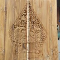 Gambar Jendela Gunungan wayang jati 120x180 cm - NON FINISHING dari Omahgebyokjepara undefined 2 Tokopedia