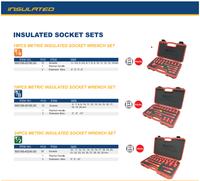 Gambar ARCA VDE Insulated Socket Wrench Set 1/2"DR 24 Pcs Hand Tools Listrik dari BANZAITECH undefined 2 Tokopedia