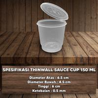 Gambar Cup 150 ml, Cup selai, Cup puding, Tempat agar GROSIR - TUTUP MENYATU dari Sendoek undefined 2 Tokopedia