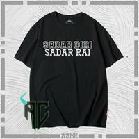 Gambar baju distro t-shirt pria wanita kaos kata kata sadar diri sadar rai - biru navy, S dari AD_wary undefined 1 Tokopedia