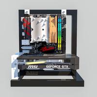 Gambar Custom case pc M-itx / open case pc dari Tekno Audio Store undefined 2 Tokopedia