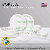 Gambar CORELLE SILVER CROWN DINNER SET 9PCS dari Toko Timaro undefined 1 Tokopedia