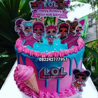 Gambar kue tart motif anak cewek/kue tart karakter/kue ulang tahun murah - 18 dari Aileen Bakery undefined 5 Tokopedia
