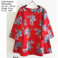 Gambar BLUS JUMBO WANITA - Merah, All Size dari Butik Rumahku undefined 4 Tokopedia
