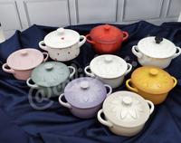 Gambar Le creuset original mini cocotte 10cm (motif, bahan Stoneware) - Flower White dari Celiebox undefined 1 Tokopedia