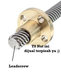 Gambar [EBS] Lead Screw Leadscrew 1500mm T8 Lead 8 Pitch 2mm Besi Ulir CNC 3D - Paralon dari HAEBOT - Solusi Kebutuhan CNC undefined 2 Tokopedia