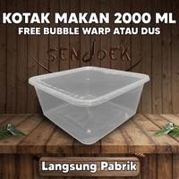 Gambar Thinwall 2000 ML Persegi / Kotak Makan Plastik - 048e dari Sendoek undefined 1 Tokopedia