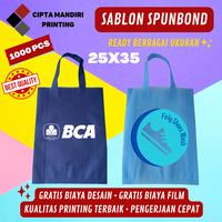Gambar Sablon Tas Spunbond Goodie Bag - 1000pcs - L, SABLON 2 WARNA dari Pusat Packaging Jakarta undefined 4 Tokopedia