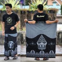 Gambar Sarung Print Bawahan Muslim Pria Motif Gunungan Coklat dan Hitam - Putih Coklat, Dewasa 120x215 dari Karya Seni Batik Pekalongan undefined 2 Tokopedia
