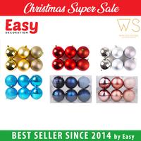 Gambar Hiasan Natal Bola Polos 10 CM Aksesoris Natal / Ornamen Natal - GLOSSY, SILVER dari Winata Stores undefined 1 Tokopedia