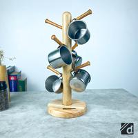 Gambar DADALALA Mug Holder / Tempat Gelas / Cangkir Gantung Kayu Mahoni dari Dadalala undefined 1 Tokopedia