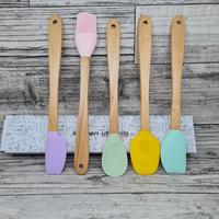 Gambar mini wooden utensil cooking spatula wooden handle / alat masak - lilac scraper dari etc shopline undefined 5 Tokopedia