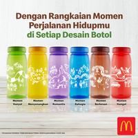 Gambar Colorful Bottle Botol Reusable Mcdonalds Cup Tumbler Mcd tupperware - Biru Muda dari Ichigou Mugen Daimaru undefined 4 Tokopedia