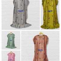 Gambar daster ruffle viral kekinian Busui jumbo Ld 120 - cemara jingga dari My2RHomewear undefined 2 Tokopedia