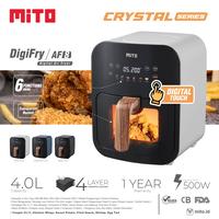 Gambar Mito Air Fryer Mito AF8 Crystal Series 500W 4L Digital Touch Wood Handle Transparent Bucket - Hitam dari Media Elektronik Sesetan undefined 4 Tokopedia