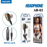 Gambar Headset Handsfree Philips + Mic Hifi Extra Bass AB-02 dari Aplaus Acc undefined 1 Tokopedia