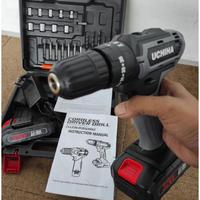 Gambar promo mesin bor cordless baterai komplit uchiha japan tembok kayu besi dari ASWINS STORE undefined 3 Tokopedia