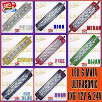 Gambar lampu led ultrasonik 6 mata 12 volt variasi mobil motor - Biru dari Luxuryshopcenter undefined 1 Tokopedia