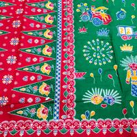 Gambar sarung batik betawi warna dasar hijau dari Batik Ndreyon undefined 2 Tokopedia