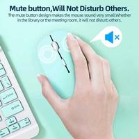 Gambar Mouse Wireless Bluetooth Tanpa Kabel Silent Click Rechargeable 2.4Ghz dari Accecories Unik undefined 3 Tokopedia