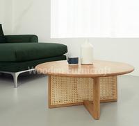 Gambar Meja Kopi Rotan Wabi-Sabi Minimalis Kayu jati Solid Furniture dari Wooden Furnicraft undefined 5 Tokopedia