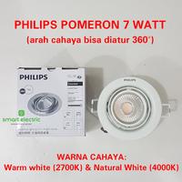 Gambar Philips Pomeron 7 Watt Spot Light Lampu Sorot Downlight LED Bagus - Kuning (2700K) dari SmartElectric undefined 1 Tokopedia