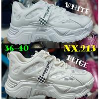 Gambar Sepatu Sneakers Putih Tinggi Wanita Fashion Terbaru Insole Tebal 7cm - Beige, 37 dari Toko Khanza99 undefined 1 Tokopedia